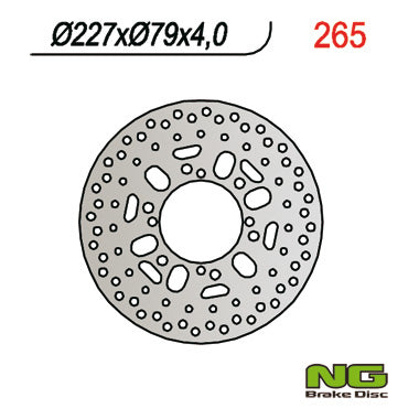 Brake disc (rotor) front POLARIS 400/500 SPORTSMAN (227x79x4)
