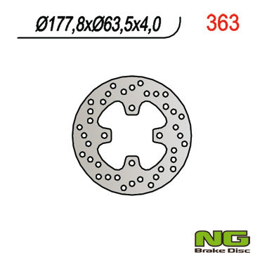 Brake disc (rotor) front POLARIS PREDATOR 500 (178x63x4)