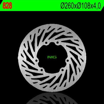 Brake disc (rotor) front RIEJU 50/125/250 YAMAHA XT 125X 05-09, DT 50 SM 05-07, DT 50X 03-06 (260x108x4)