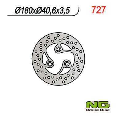 Brake disc (rotor) front Scooters (180x40,6x3,5)