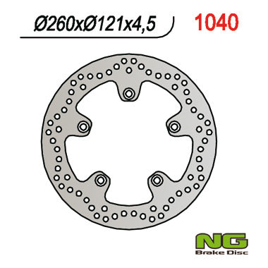 Brake disc (rotor) front SUZUKI AN 250/400/650 BURGMAN 03-18 (260X121X4,5)