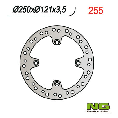 Brake disc (rotor) front SUZUKI DR 350 (91-99) (250X121X3,5)