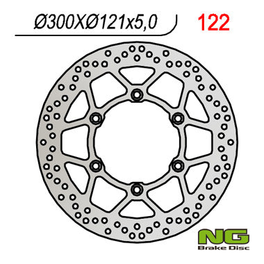 Brake disc (rotor) front SUZUKI DR 650 '91-'95, DR 800 '90-'95 (300X121X5)