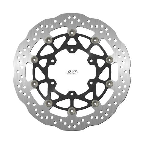 Brake disc (rotor) front SUZUKI GSXR ABS 1000 '17-19 (320X102X5,0MM) (6X8,5MM) WAVE Floating (Aluminium center)
