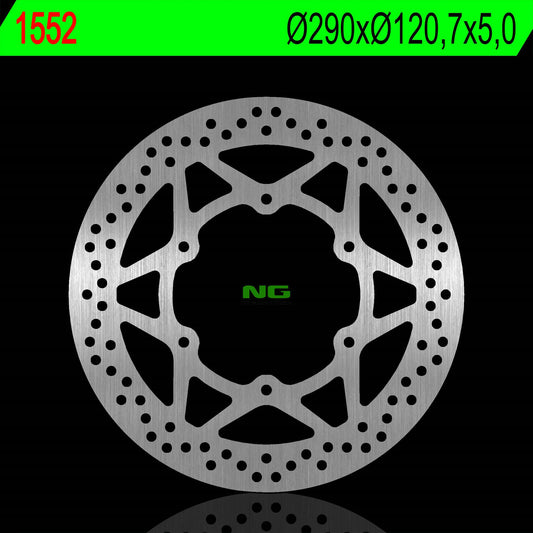 Brake disc (rotor) front SUZUKI GW 250 INAZUMA 12-17 (290X120,7X5,0MM) (6X8,5MM)