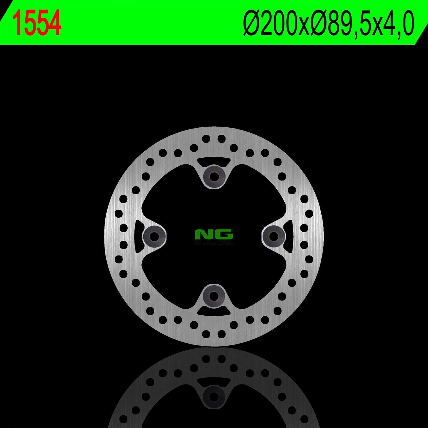 Brake disc (rotor) front SUZUKI LT-A 700/750 KING QUAD 05-08 (200X89,5X4,0MM) (4X10,5MM)