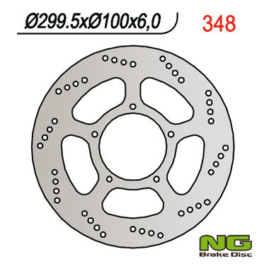 Brake disc (rotor) front SUZUKI VL 1500 LC (299x100x6) (5x8,5mm)