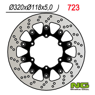 Brake disc (rotor) front SUZUKI, YAMAHA SUPERMOTO (320x118x5)