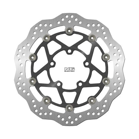 Brake disc (rotor) front TRIUMPH BONNEVILLE 850/T100 '09-21, STREET TRIPLE '13-18 (310X82,5X5MM) (5X10,5MM) WAVE Floating (Aluminium center)