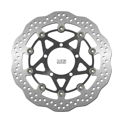 Brake disc (rotor) front TRIUMPH DAYTONA 675 '06-'13, STREET 675 '07-'13 (310X84,5X5) (5X10,5MM) (Aluminium center) WAVE - Replaces NG1257X