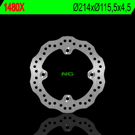 Brake disc (rotor) front/rear CAN-AM 500/650/800/1000 RENEGATE/OUTLANDER (214X115,5X4,5) (4X8,5MM) WAVE