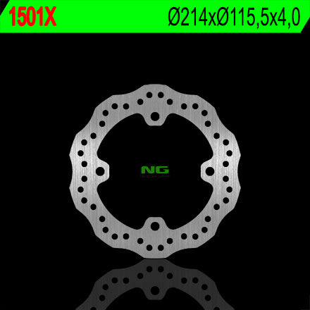 Brake disc (rotor) front/rear CAN-AM COMMANDER 800/1000 '11-'14, MAVERICK 1000 '13-'14 (214X115,5X4) (4X11,5MM) WAVE