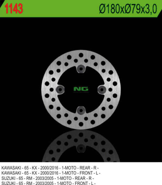 Brake disc (rotor) front/rear KAWASAKI KX 65 '00-'20, SUZUKI RM 65 '03-'05
