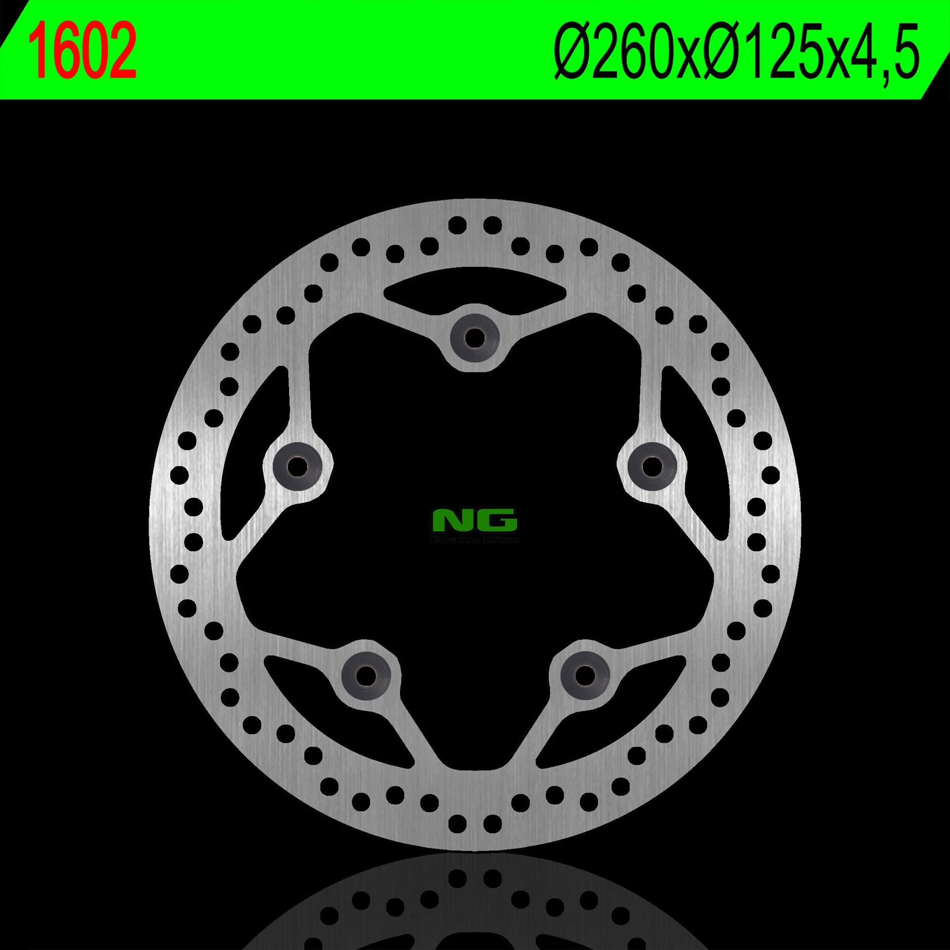 Brake disc (rotor) front/ rear KYMCO PEOPLE 125 16-17, 300 16-17 (260X125X4,5,MM) (5X8,5MM)