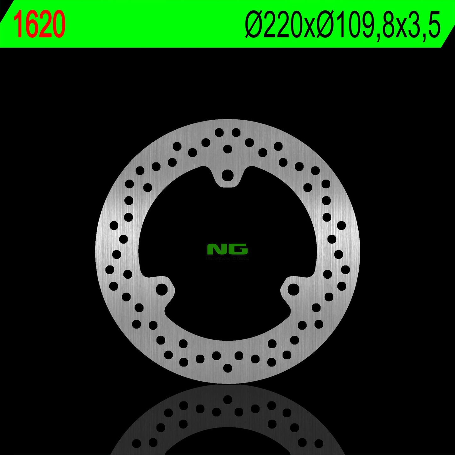 Brake disc (rotor) front YAMAHA TRICITY/ABS 14-18 (220X109,8X3,5MM) (3X10,5MM)