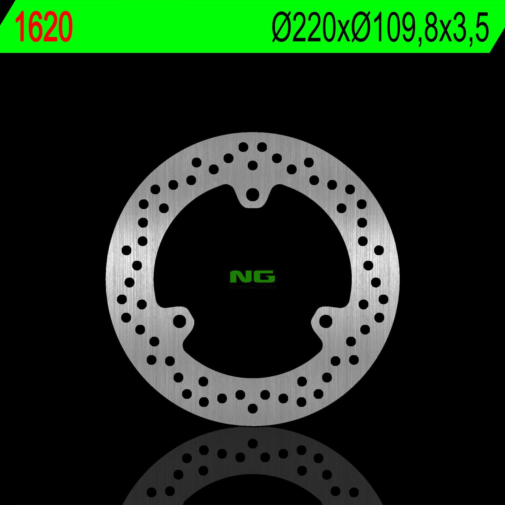 Brake disc (rotor) front YAMAHA TRICITY/ABS 14-18 (220X109,8X3,5MM) (3X10,5MM)