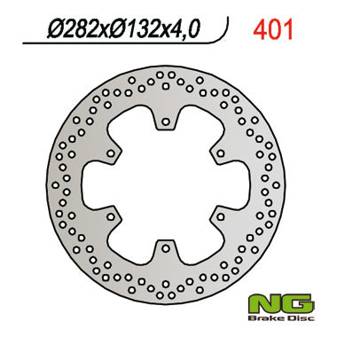Brake disc (rotor) front YAMAHA TZR 50, T-MAX 500, TZR 50`00-05, XP 500 T-MAX`01-03 (282X132X4)