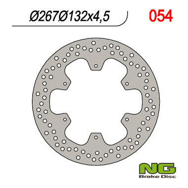 Brake disc (rotor) front YAMAHA XT 600 '85-'94 (267X132X4,5)