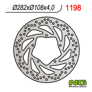 Brake disc (rotor) front YAMAHA YBR250 '07-'11 (282X106X4)