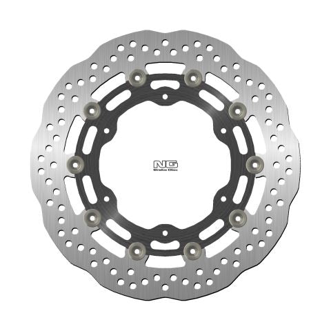 Brake disc (rotor) front YAMAHA YZF R6 99-02, YZF R1 98-03, FZS 1000 01-05, FJR 01, XJR 1300 03-17, XVZ 1300, XV 1600/1700/1900 (298X132X5MM) (6X8,5MM) WAVE Floating (Aluminium center)