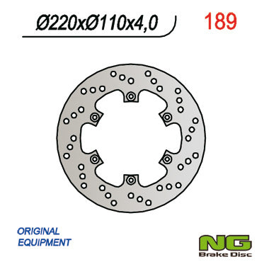 Brake disc (rotor) rear APRILIA 50 RX 92-05, PEGASO 50, BETA 200/350/400 (220x110x4)