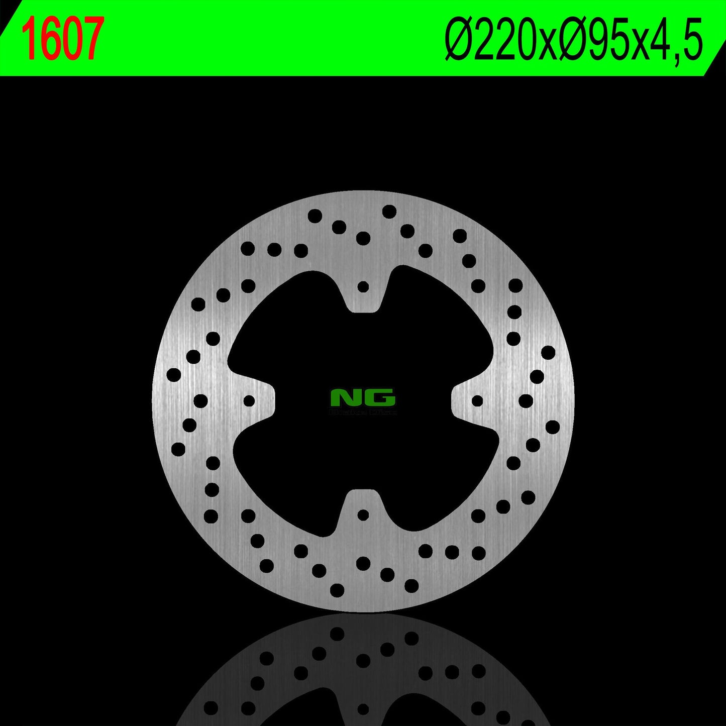 Brake disc (rotor) rear APRILIA RS 125 15-18 TUONO 4T 125 15-18 (220X95X4,5MM) (4X6,5MM)
