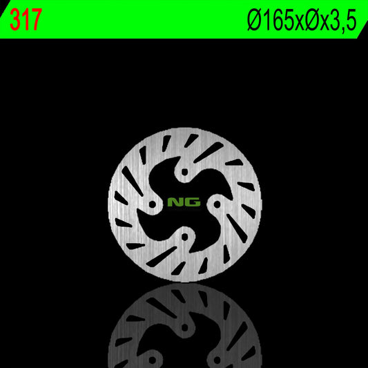 Brake disc (rotor) rear BETA REV3 125/200/250 99-02 (165X3,5MM) (4X10,5MM)