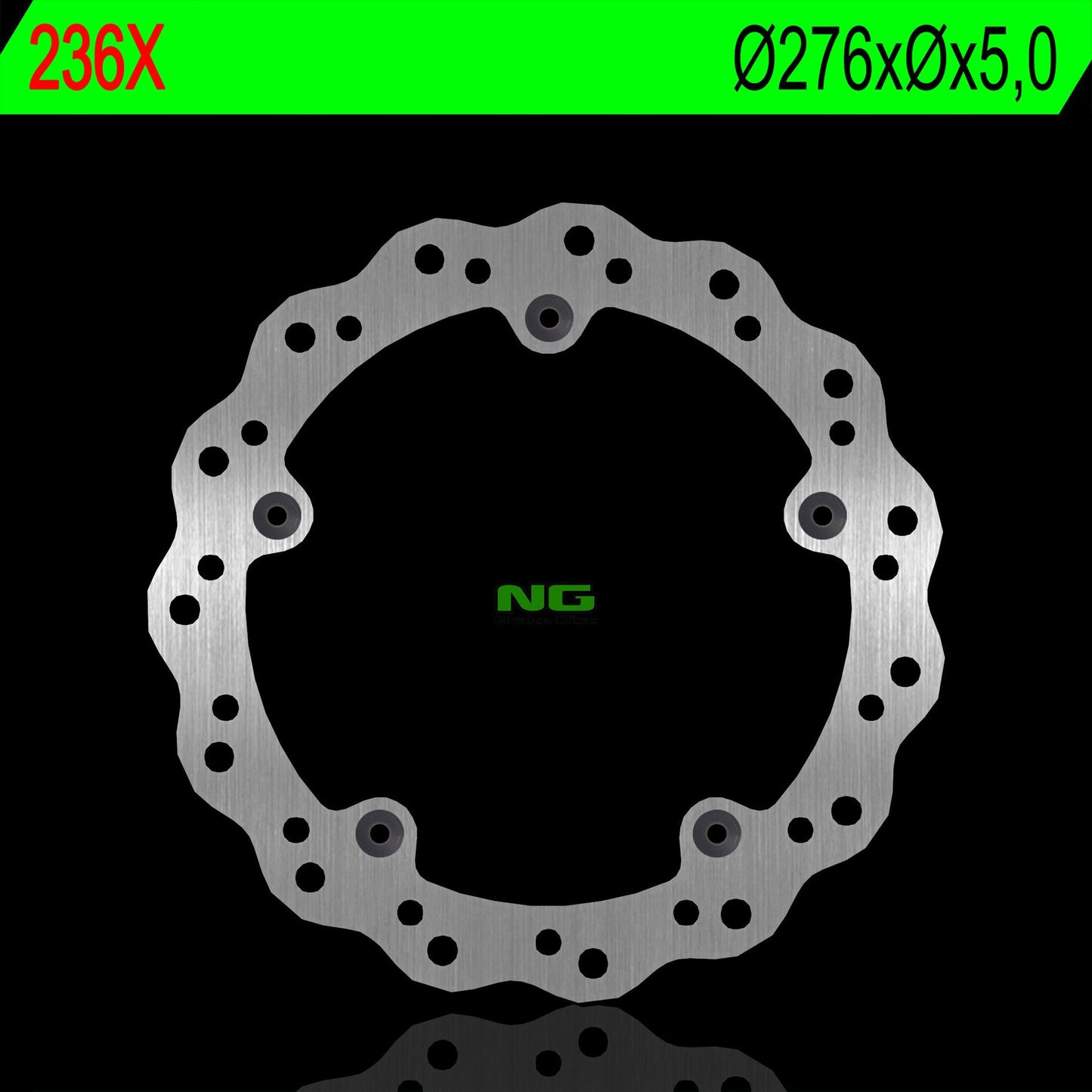 Brake disc (rotor) rear BMW R 850/1100/1150/1200 (276X-X5) WAVE