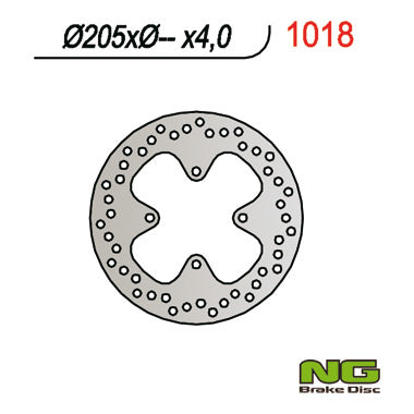 Brake disc (rotor) rear CAN-AM (BOMBARDIER) 400/500/650/800 (205X-X4)