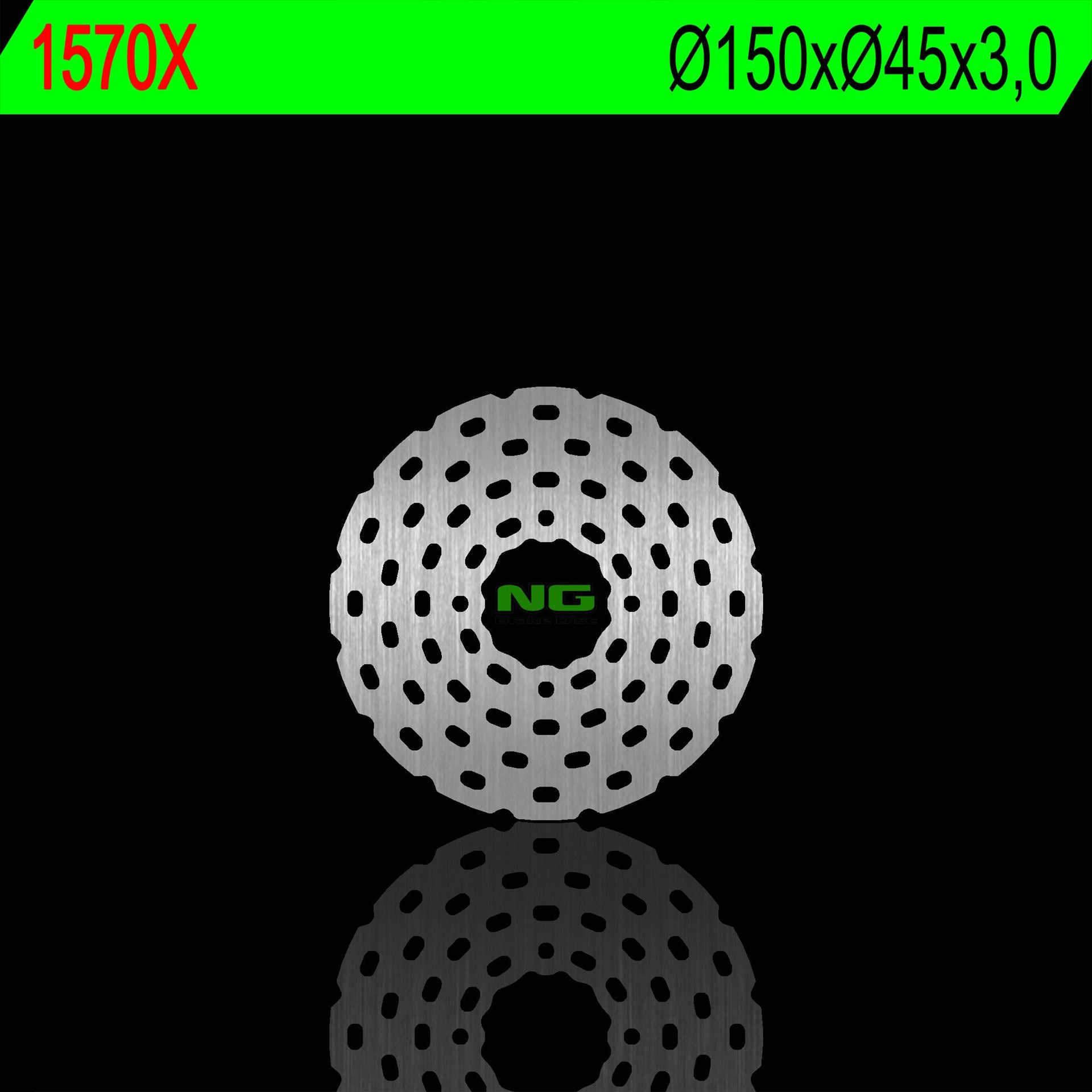 Brake disc (rotor) rear GAS GAS TXT 70/125/200/250/280/300/320 SHERCO TRIAL (150X45X3,0MM) (4X6,5MM)