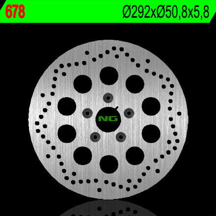 Brake disc (rotor) rear HARLEY DAVIDSON 883 '84-'98, 1340 '84-'98 (292X50,8X5,8) (5X8,5MM)