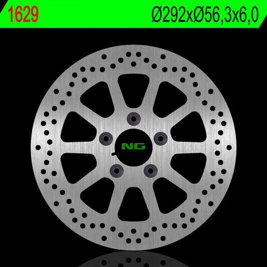 Brake disc (rotor) rear HARLEY DAVIDSON DYNA 1690/1450/1573 02-17, SOFTAIL 16-18 (292X56,3X6,0MM) (5X10,MM)