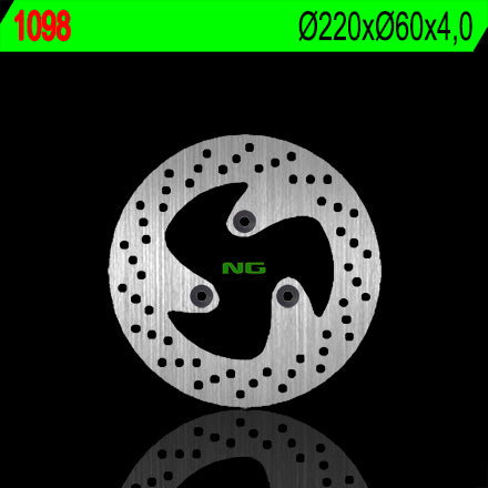 Brake disc (rotor) rear HONDA ATV TRX 300 EX '93-'12, X '09-'11 (220X60X4)