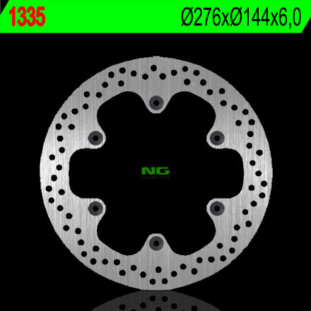 Brake disc (rotor) rear HONDA CB 1300 '01-'05, CBR 1000F '87-'92, NT 650/700V '98-'15, CB 1000 '93-'95 (276X144X6) (6X10,5MM) - Replaces NG214