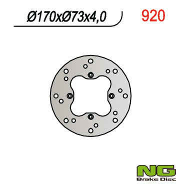 Brake disc (rotor) rear HONDA TRX 650 RINCON '05-'06