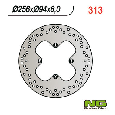Brake disc (rotor) rear HONDA VFR 750 (90-97), VFR 800 (98-02) (256x94x6)