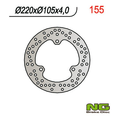 Brake disc (rotor) rear HONDA X8R 98-04 (220x105x4)