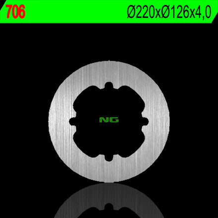 Brake disc (rotor) rear HUQVARNA CR/WR/TE/TC/SMR (220X126X4) (4X19MM)