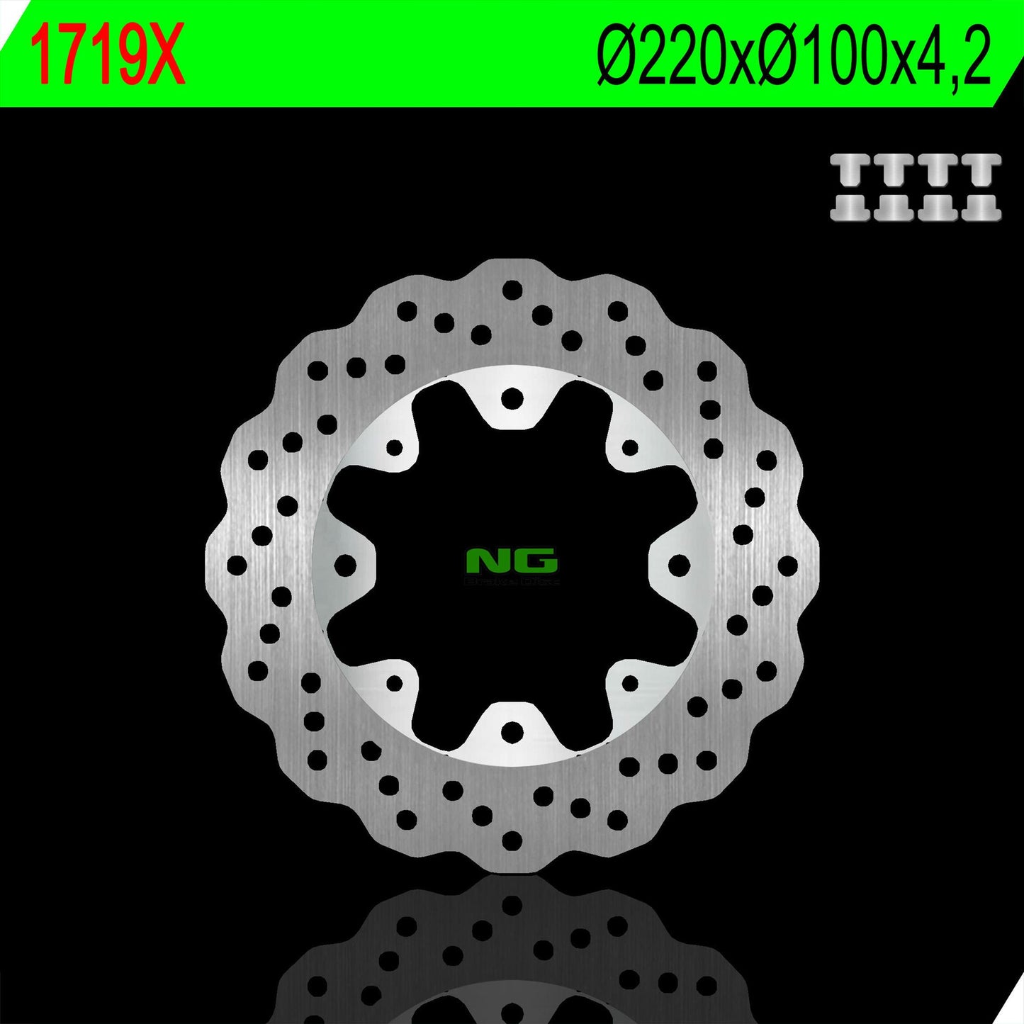 Brake disc (rotor) rear KAWASAKI ER F/N 05-17, KLE 650 ABS 07-14, Z 650SX 17-19 WAVE