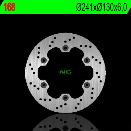 Brake disc (rotor) rear KAWASAKI GPX 600R '88-'96 (241X130X6) (4X10,5MM)