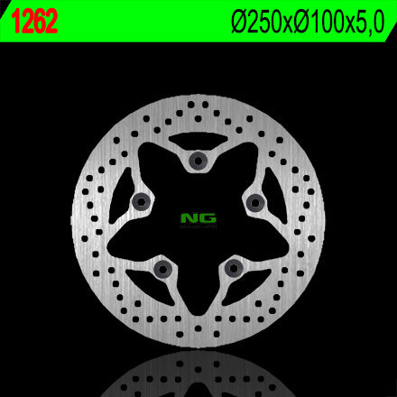Brake disc (rotor) rear KAWASAKI ZRX 1100/1200 '99-'06, ZZR 1200 '02-'05 (220X100X5) (5X10,5MM)