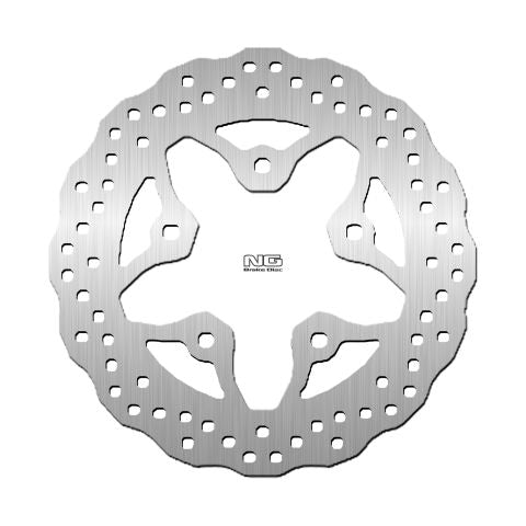 Brake disc (rotor) rear KAWASAKI ZXR 750 '91-'95, ZX 7R '96-'99, ZX 9R '94-'97, GTR 1000 '86-'93, ZR 1100 '96-'98 (230X82X4MM) (5X10,5MM) WAVE