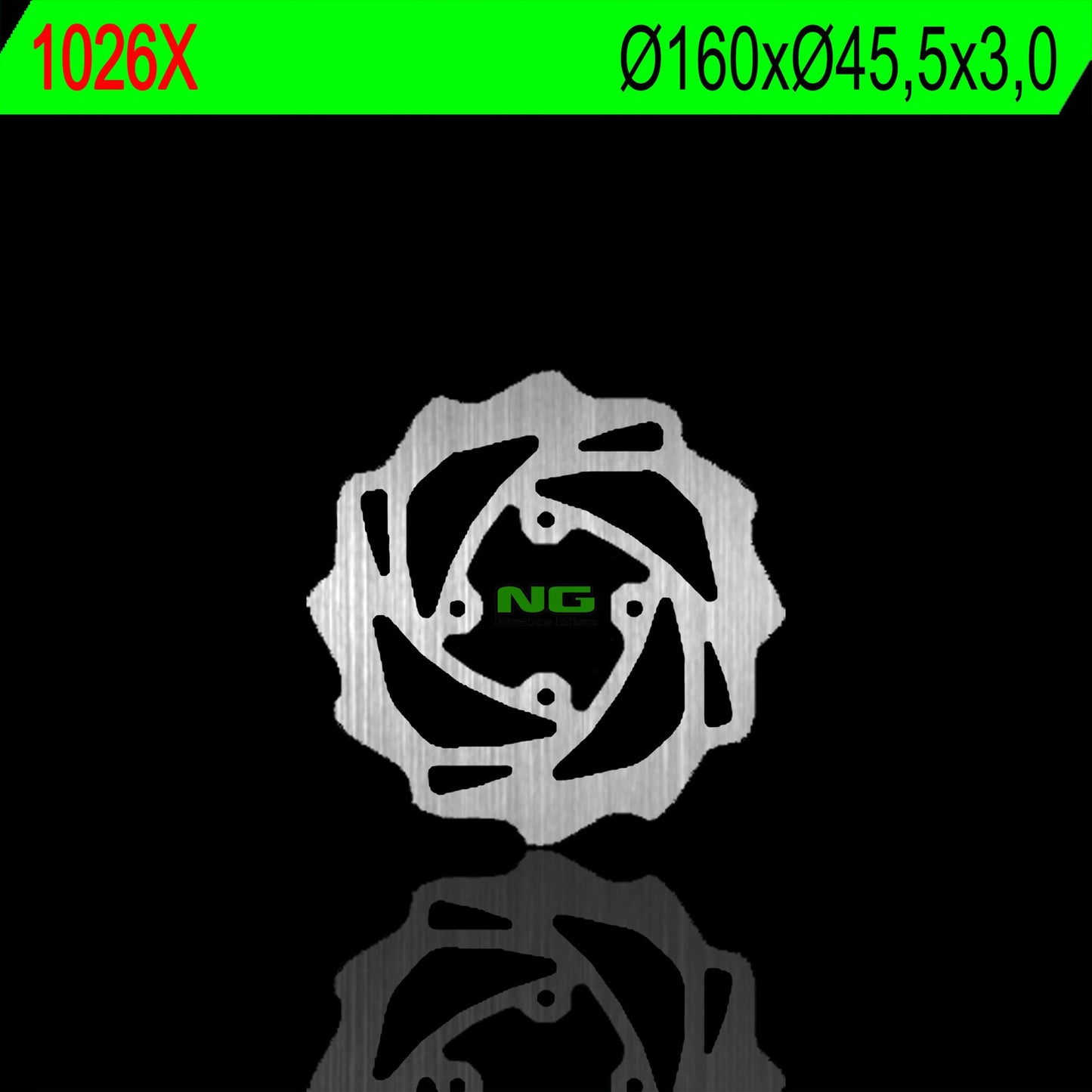 Brake disc (rotor) rear KTM 65 SX '98-'22 (160X45,5X3) (4 Holes) WAVE (4X6,5MM)