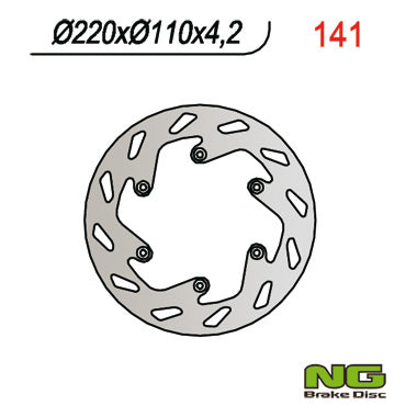 Brake disc (rotor) rear KTM / HUSABERG (220X110X4,2) (NG141 NG129 NG9141)