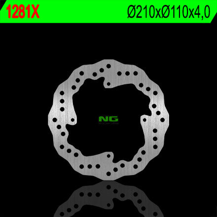 Brake disc (rotor) rear KTM SX 85 '11-'20 (210X110X4) KTM 250/350 FREERIDE '12-'17 WAVE