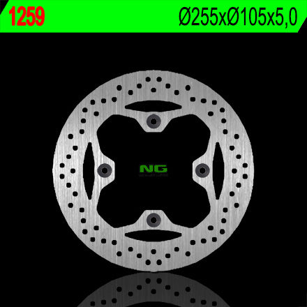 Brake disc (rotor) rear TRIUMPH 500/800/900/955/1050/1200 (255X105X5)