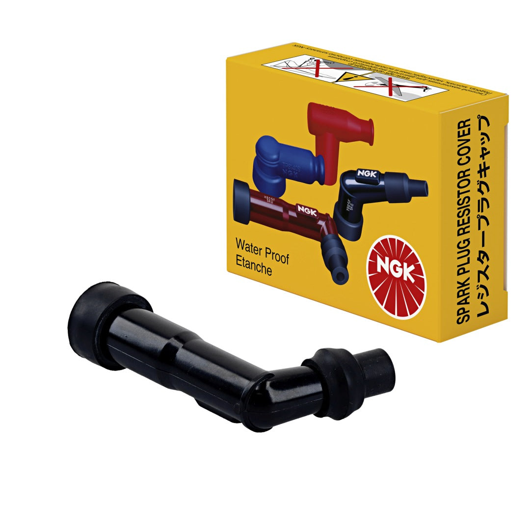 Spark Plug Cap Ebonite Angled (102°) Black (No. 8072) 