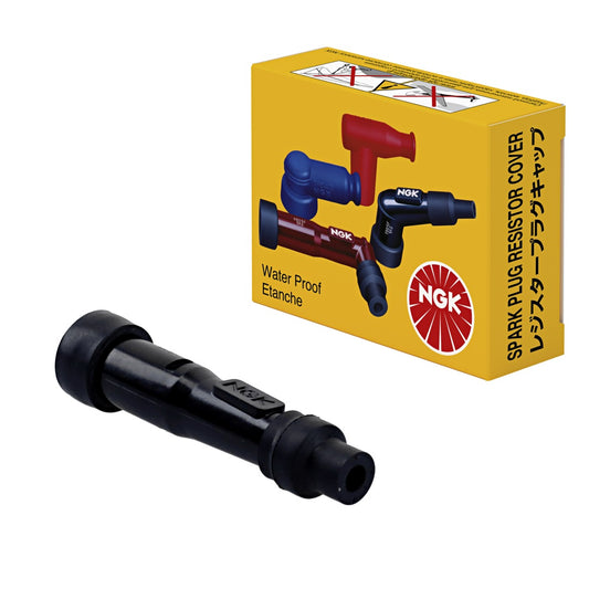 Spark Plug Cap Ebonite Straight Black (No. 8080) 