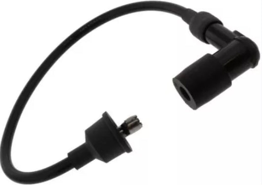 Spark Plug Cap (No. 5937) Angled (90°) Black, Wire 35cm, Peugeot 