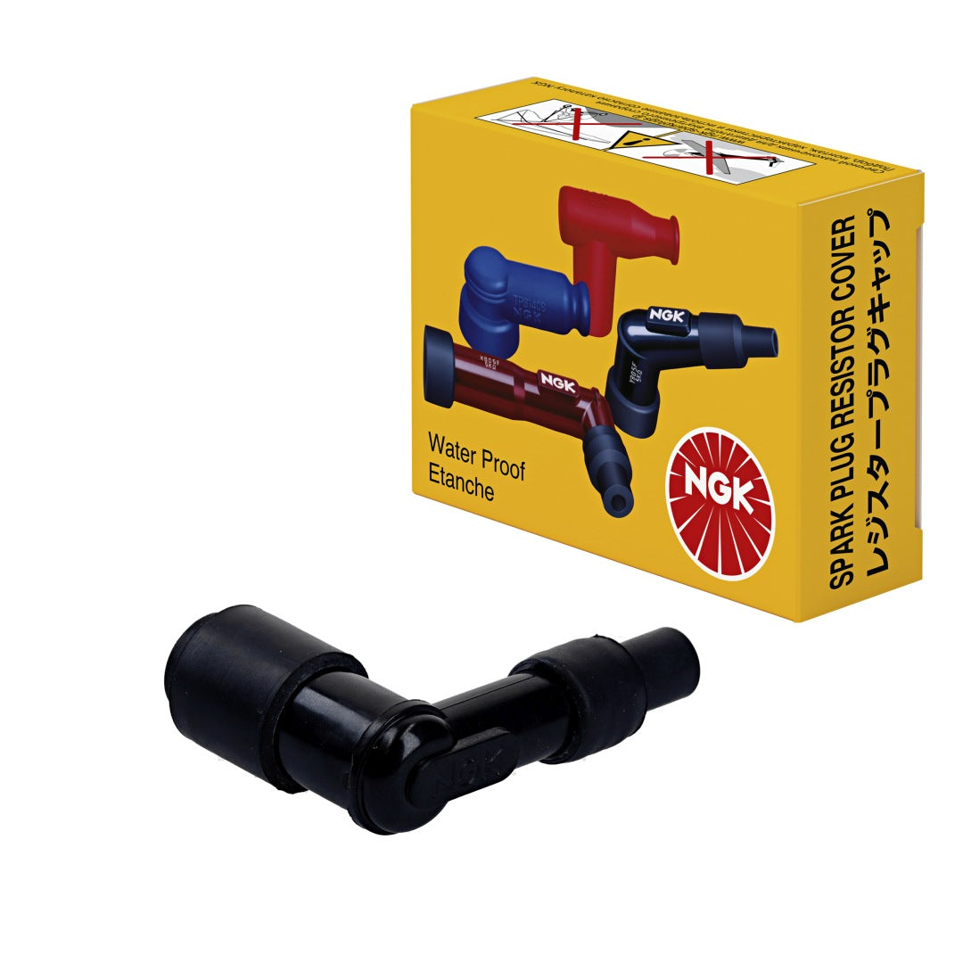 Spark Plug Cap (No. 8030) Angled (90°) Black 